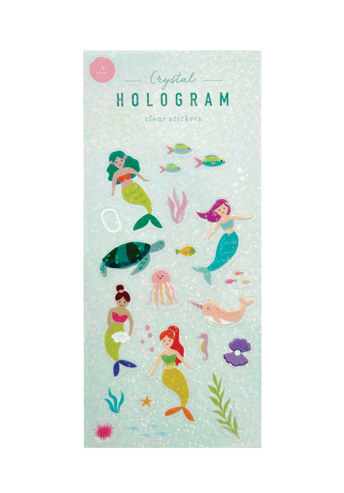 Mermaids Crystal Hologram Clear Stickers Girl of All Work