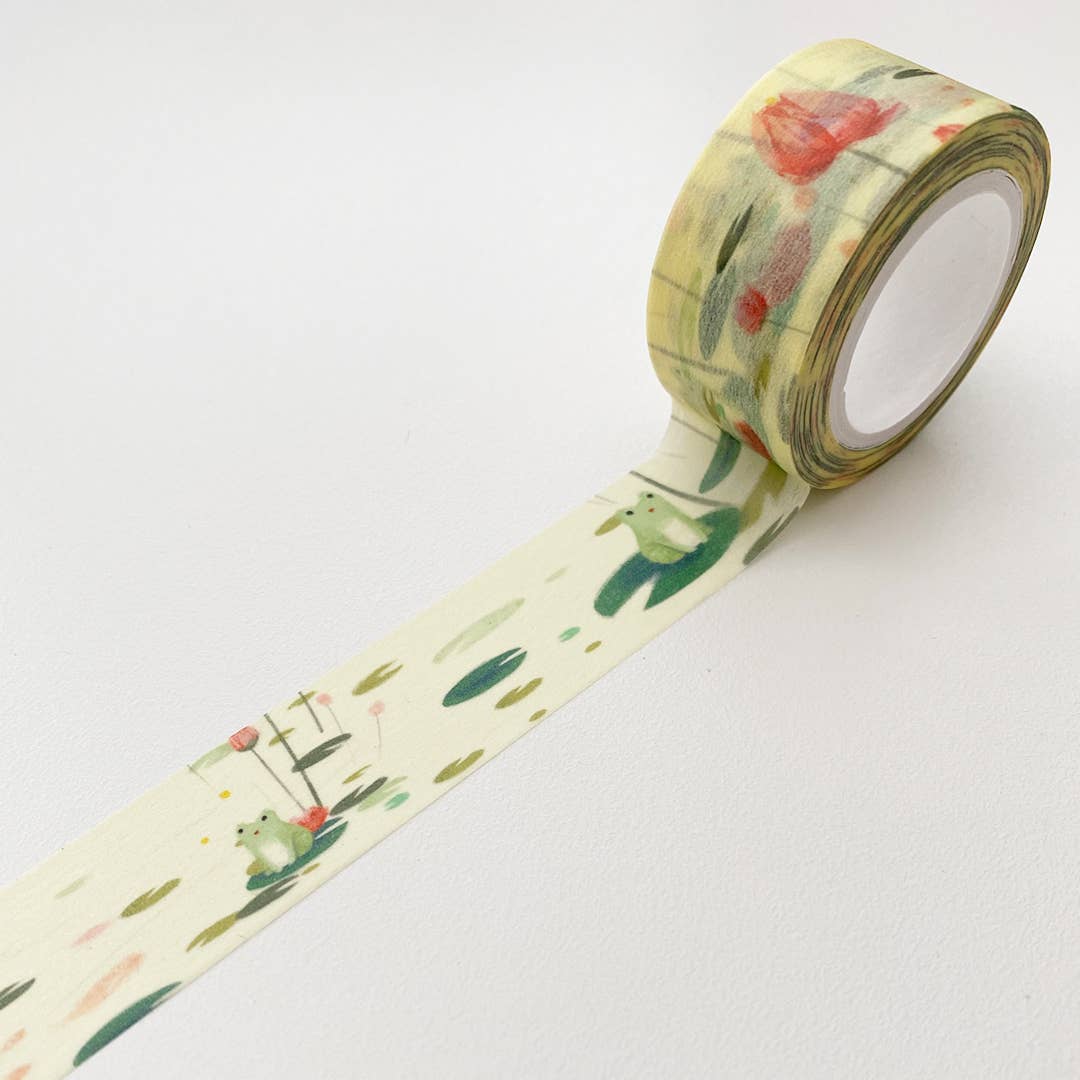 2cm Frogs with Lotus Washi Tape The Little Red House