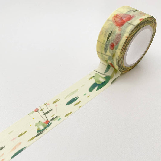 2cm Frogs with Lotus Washi Tape The Little Red House