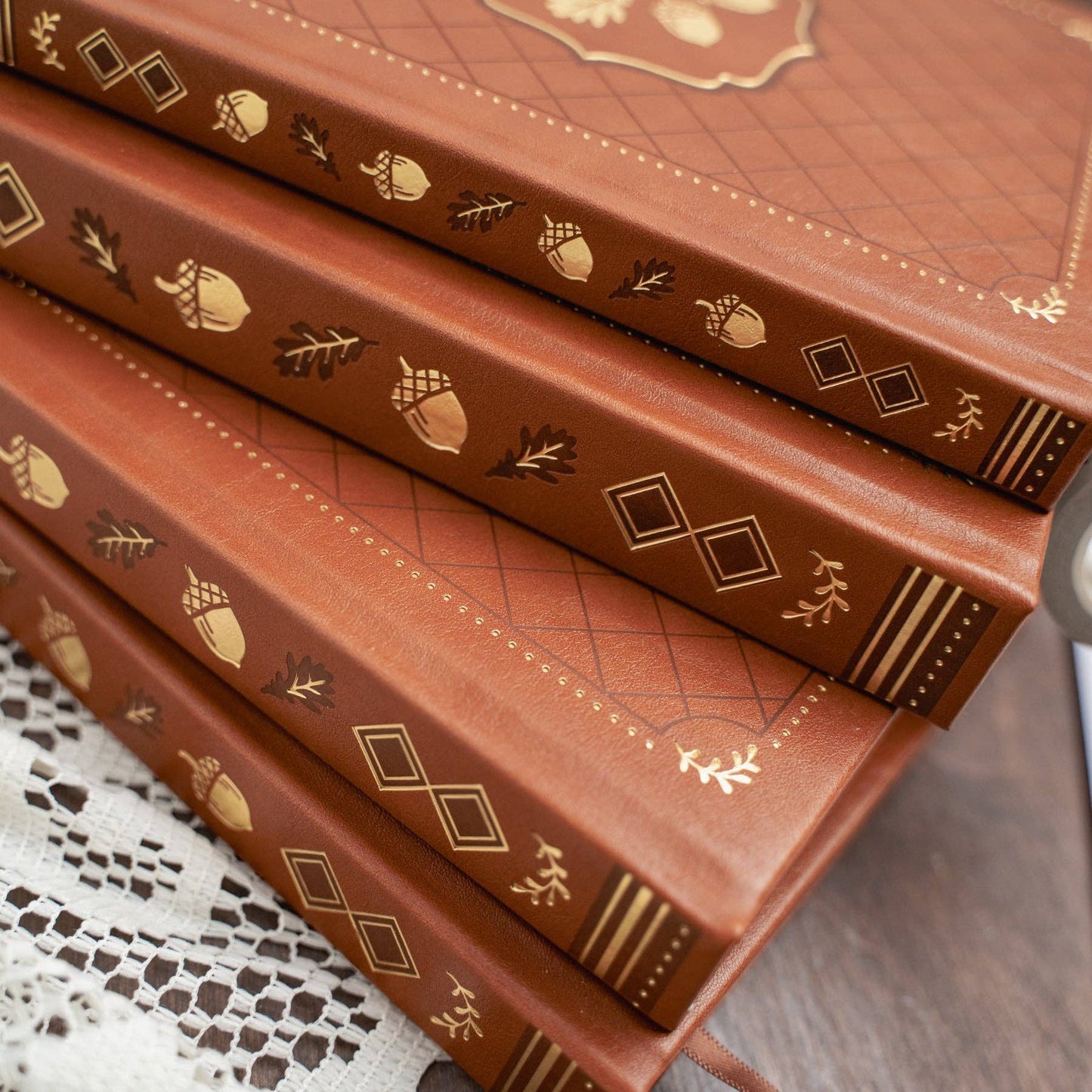B5 Acorns Dot Grid Notebook Archer and Olive