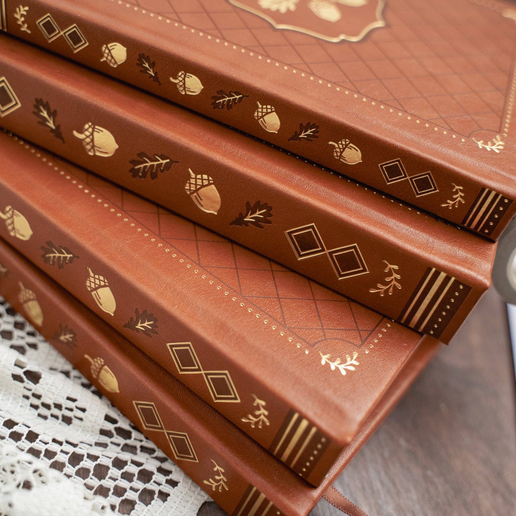 B5 Acorns Dot Grid Notebook Archer and Olive