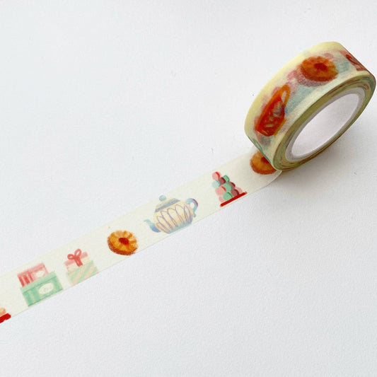 15mm Tea Time Washi Tape The Little Red House