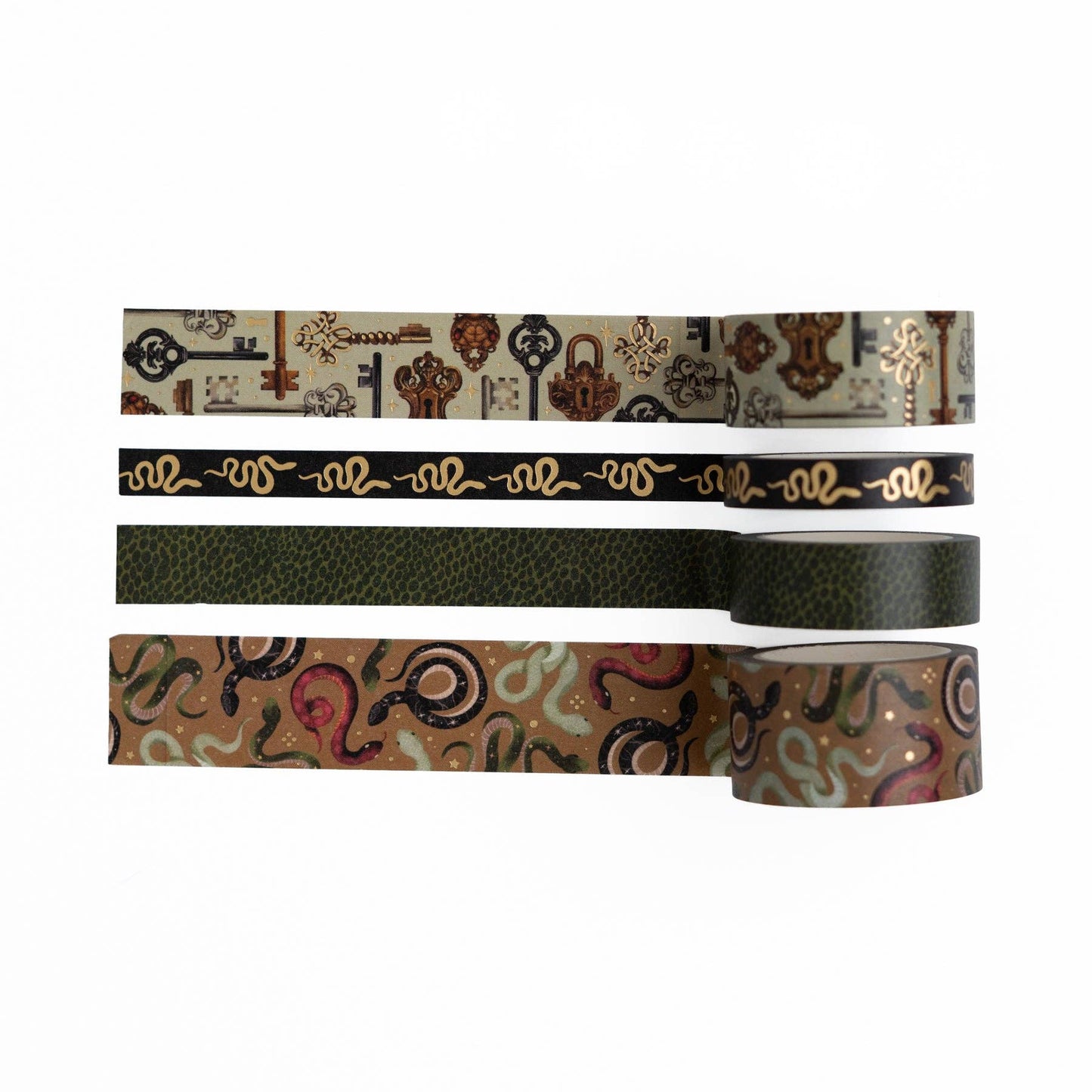 Coiled Key Washi Tape Set Archer and Olive