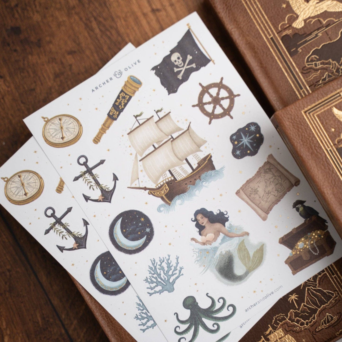 Treasure Map Sticker Set Archer and Olive
