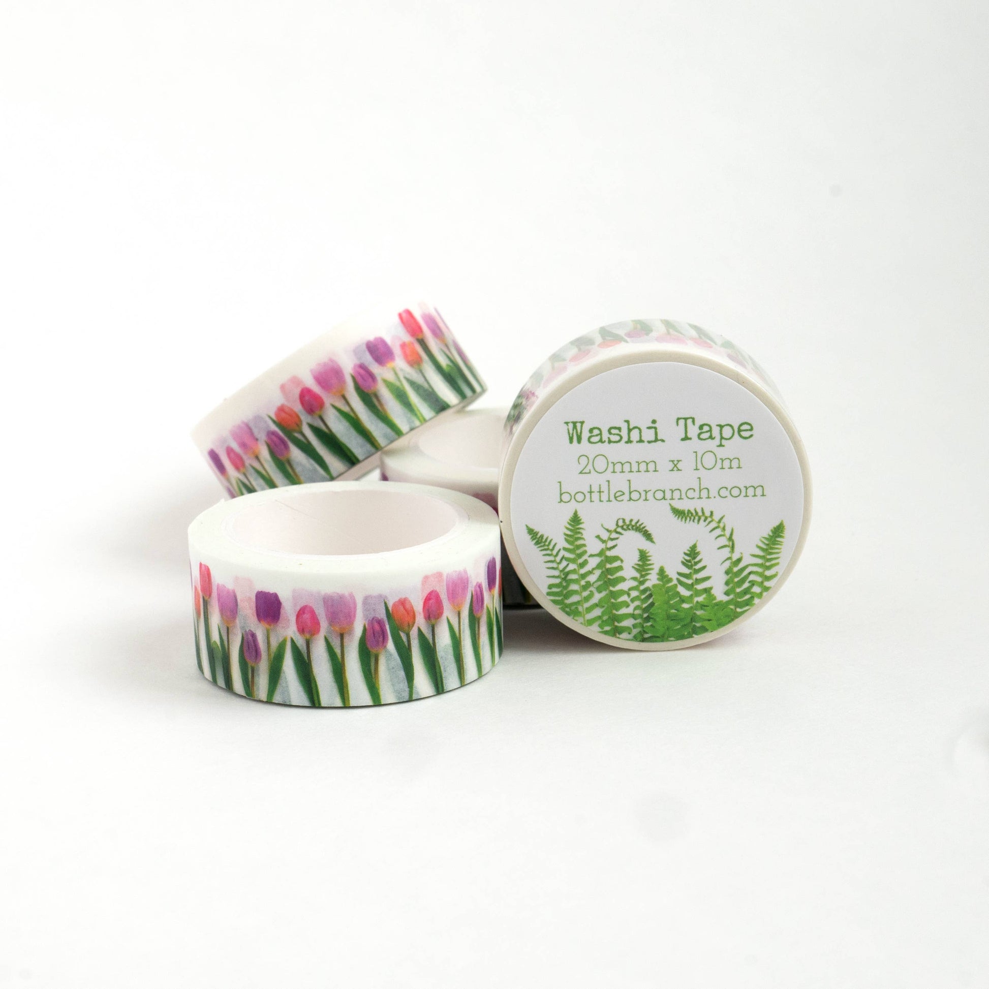 Washi Tape - Pink tulips Bottle Branch