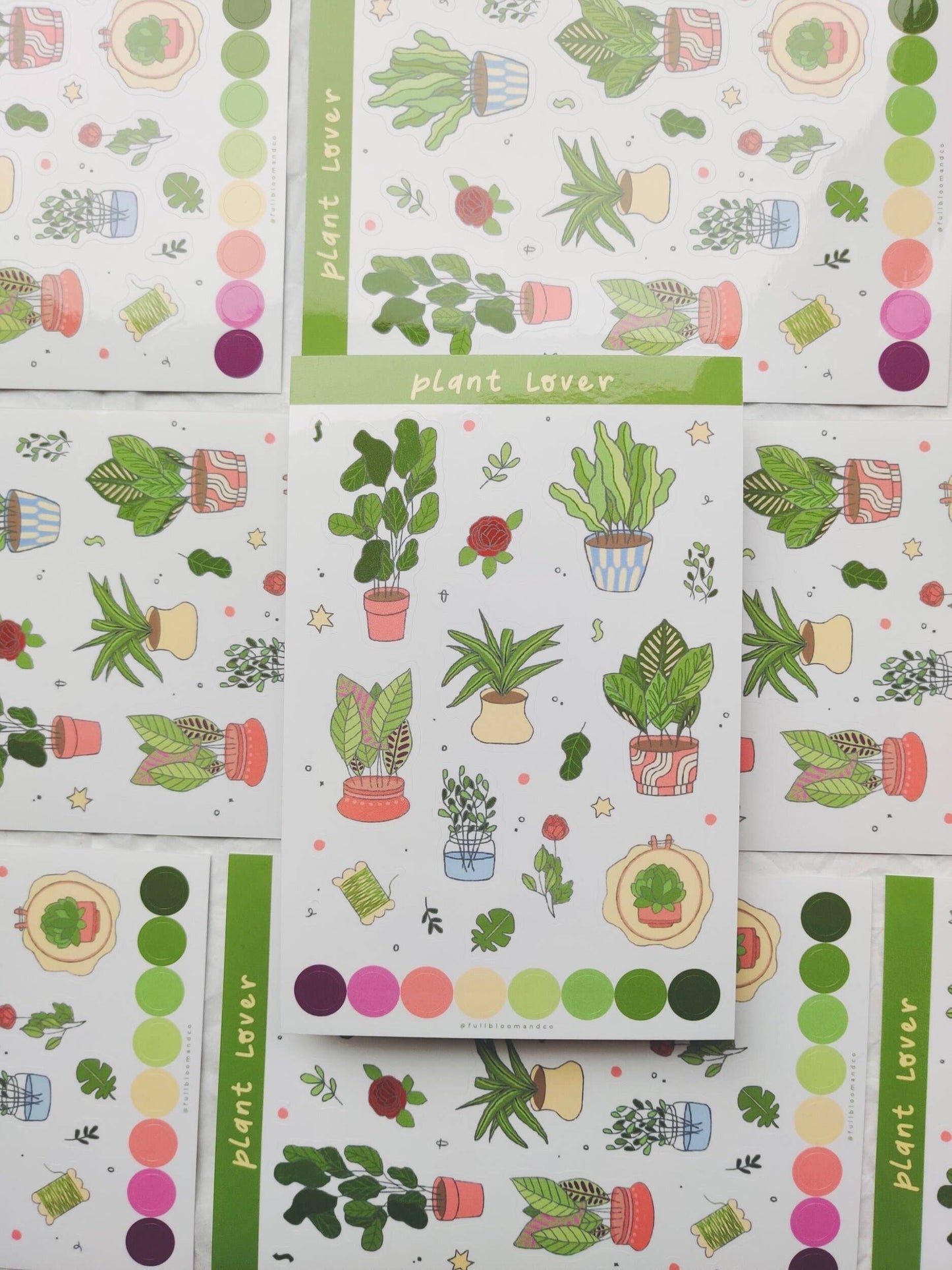 Plant Lover Sticker Sheet Full Bloom and Co.