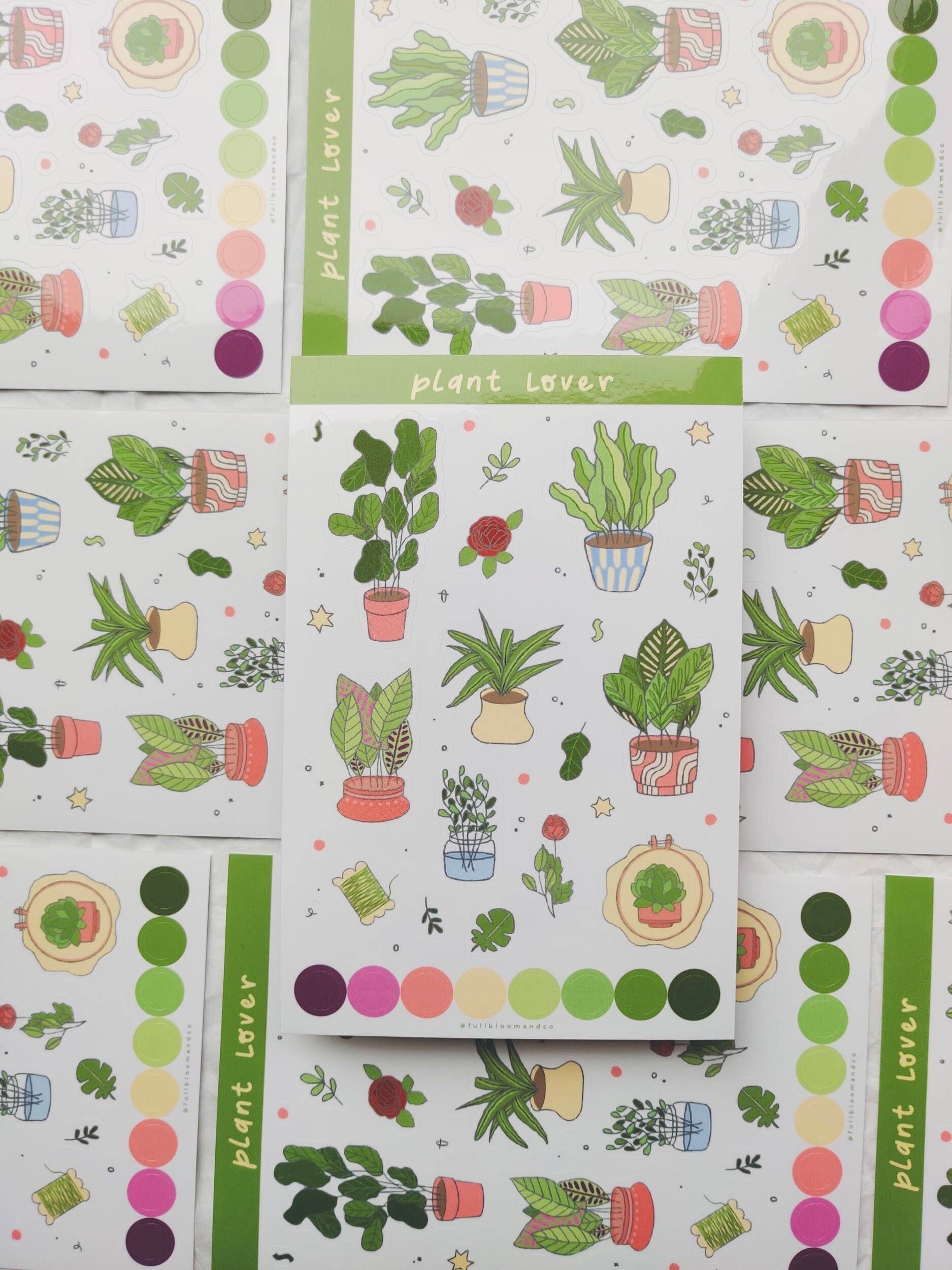 Plant Lover Sticker Sheet Full Bloom and Co.