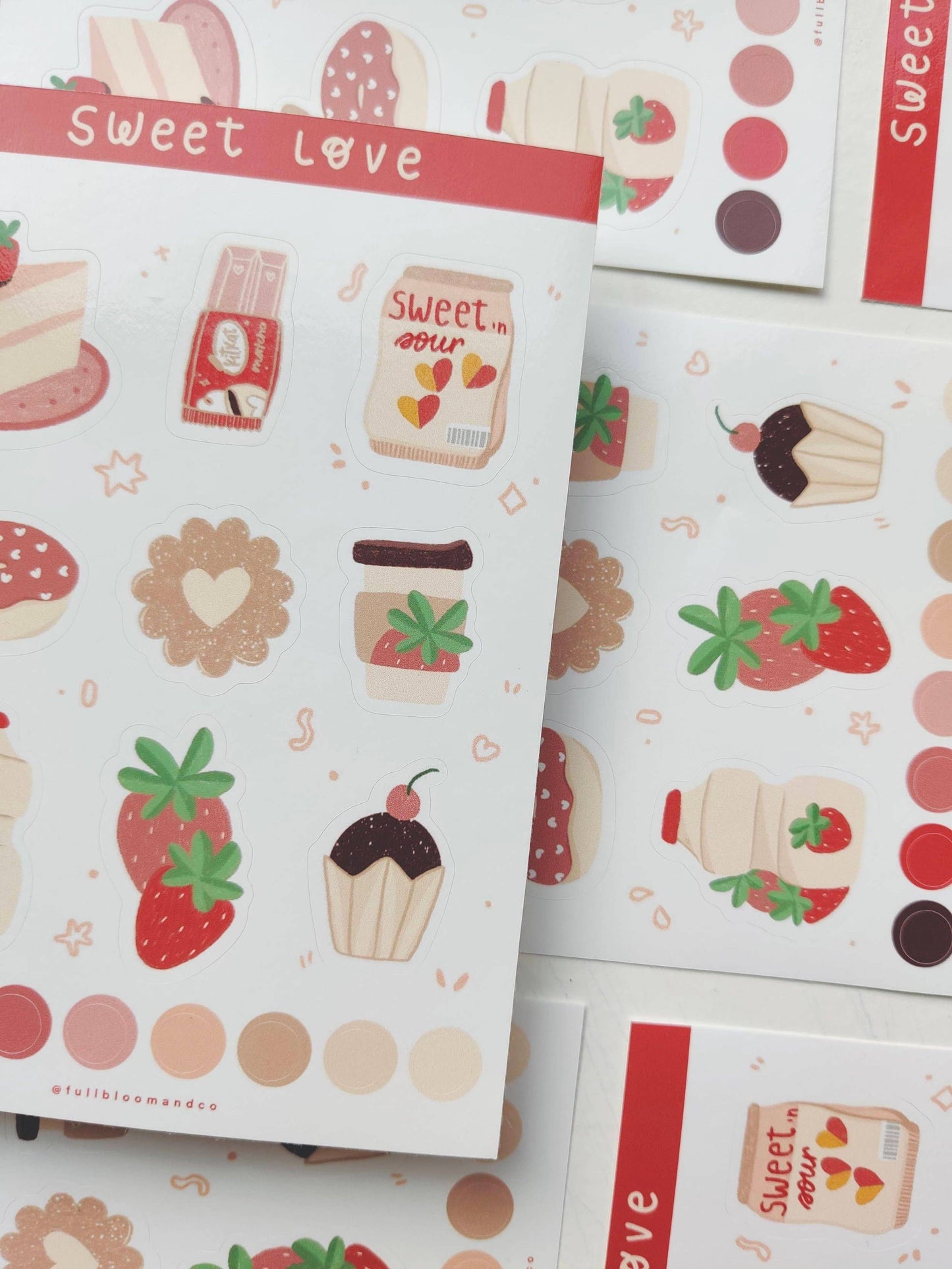 Sweet Love Sticker Sheet Full Bloom and Co.