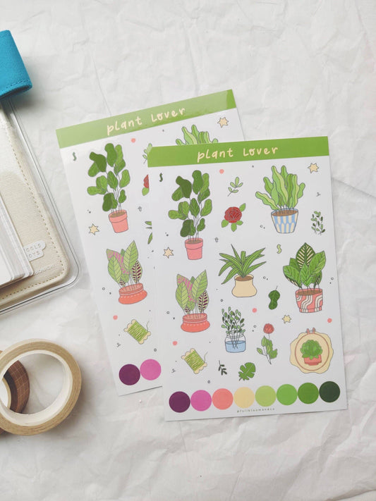 Plant Lover Sticker Sheet Full Bloom and Co.