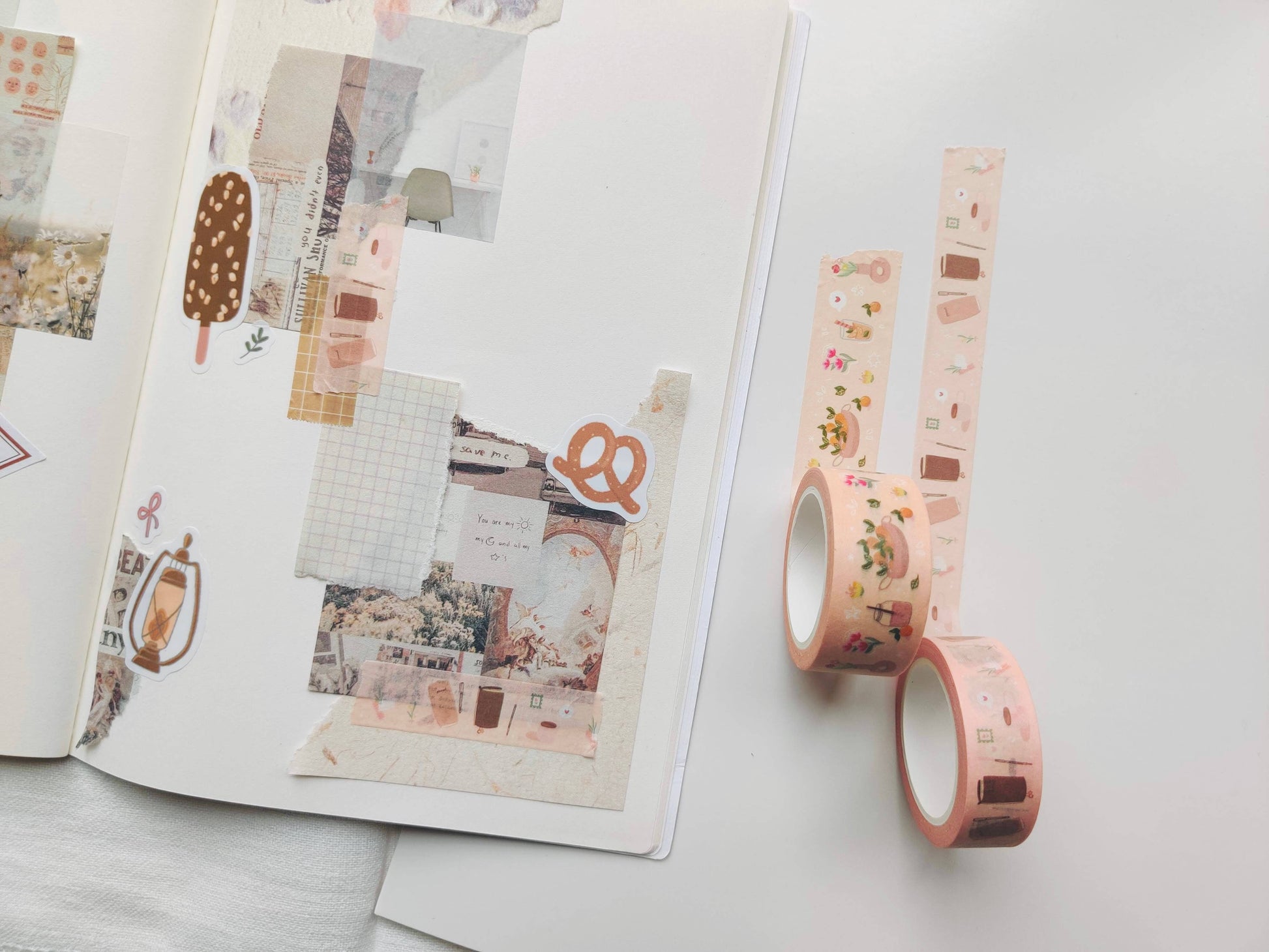 Citrus Washi Tape with Orange Juice & Flowers Full Bloom and Co.