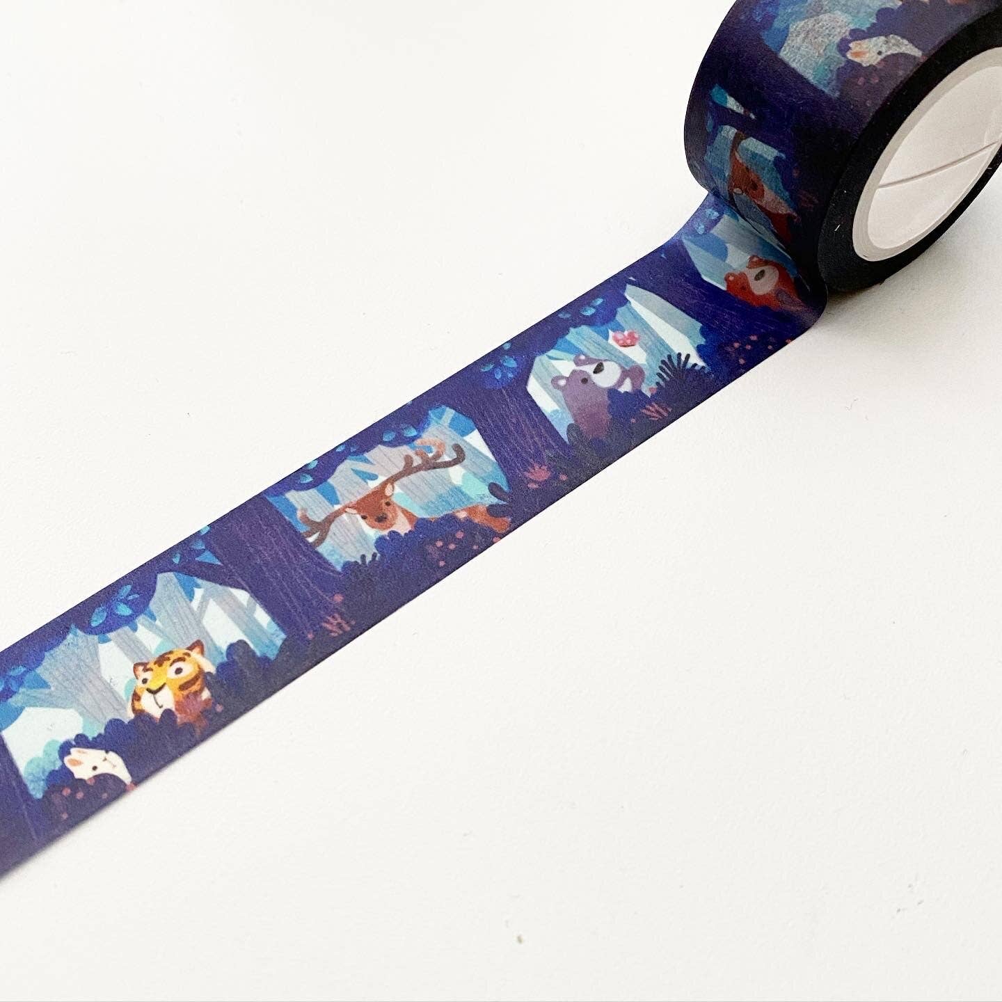 Wide Forest Animal Hide And Seek Washi Tape The Little Red House