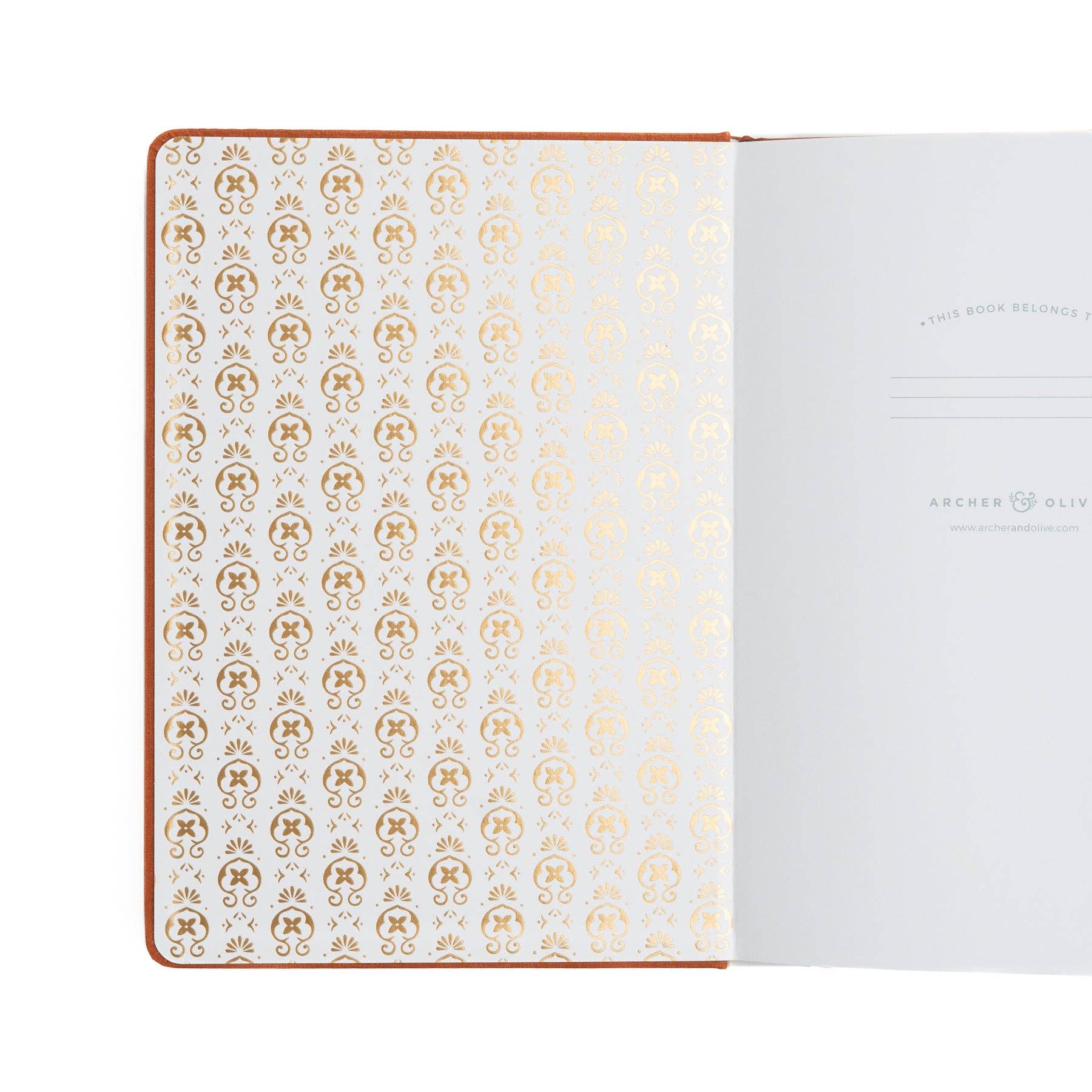 A5 Lined Notebook: Chrysanthemum Archer and Olive