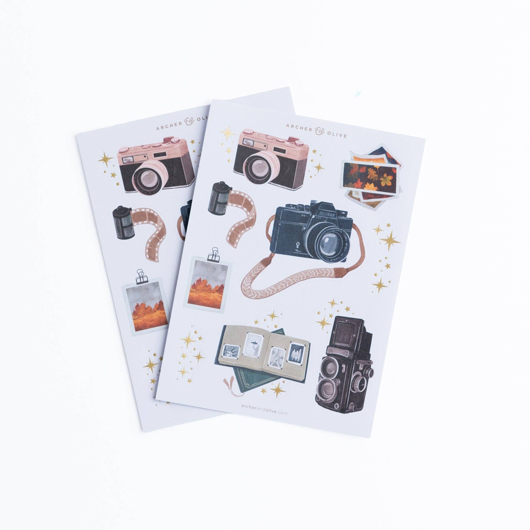 Vintage Camera - Stickers Archer and Olive