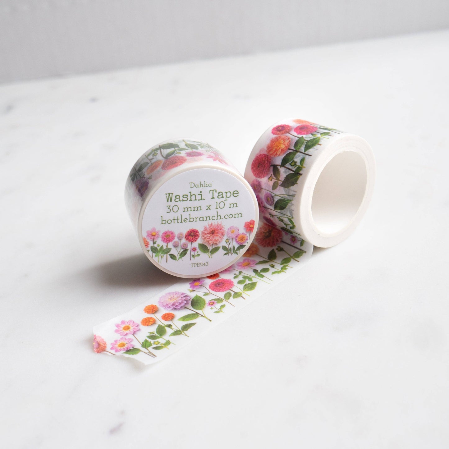 Washi - Dahlias Bottle Branch