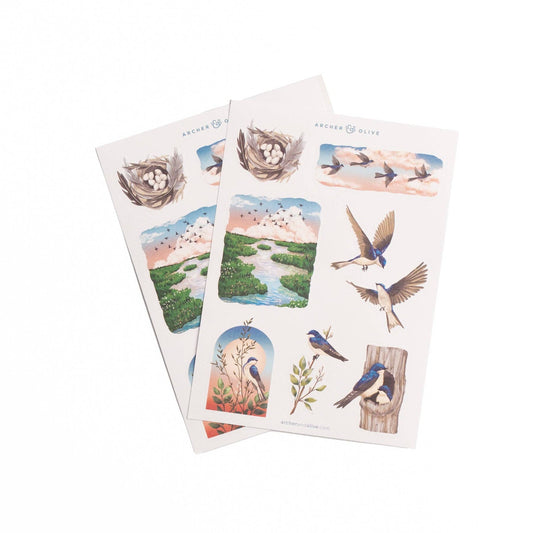 Stickers: Swallows Archer and Olive