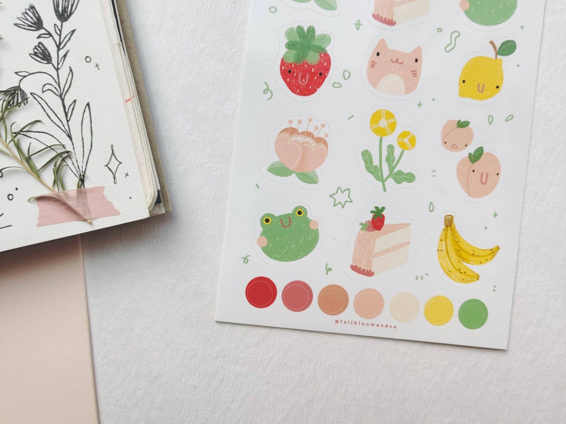 Froggy Friends Sticker Sheet Full Bloom and Co.