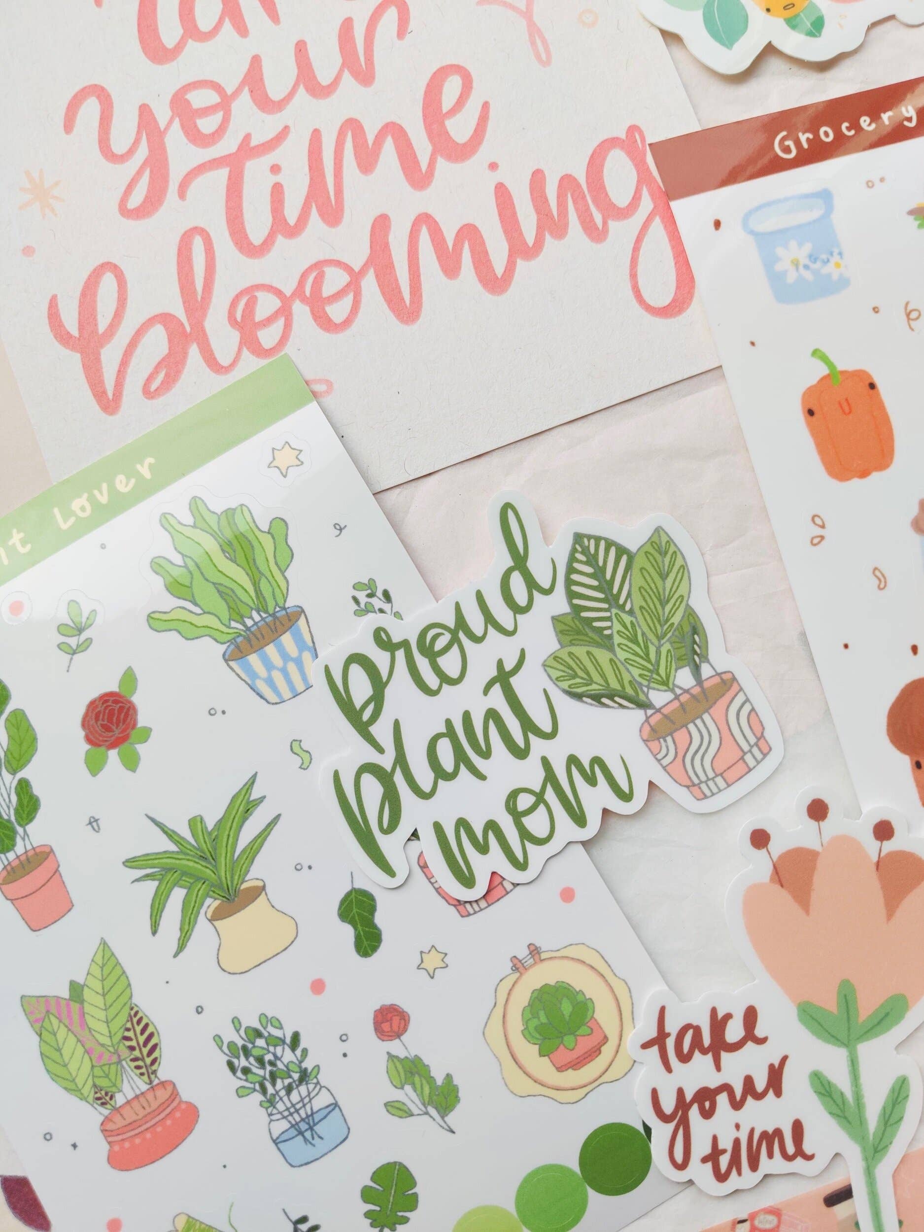 Plant Lover Sticker Sheet Full Bloom and Co.