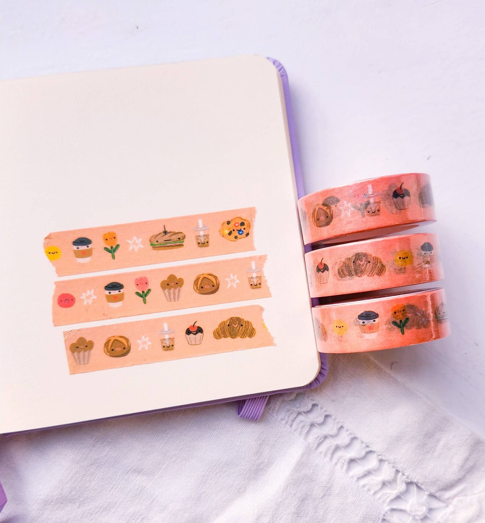 French Bakery Washi Tape - Emotional Pastries Full Bloom and Co.