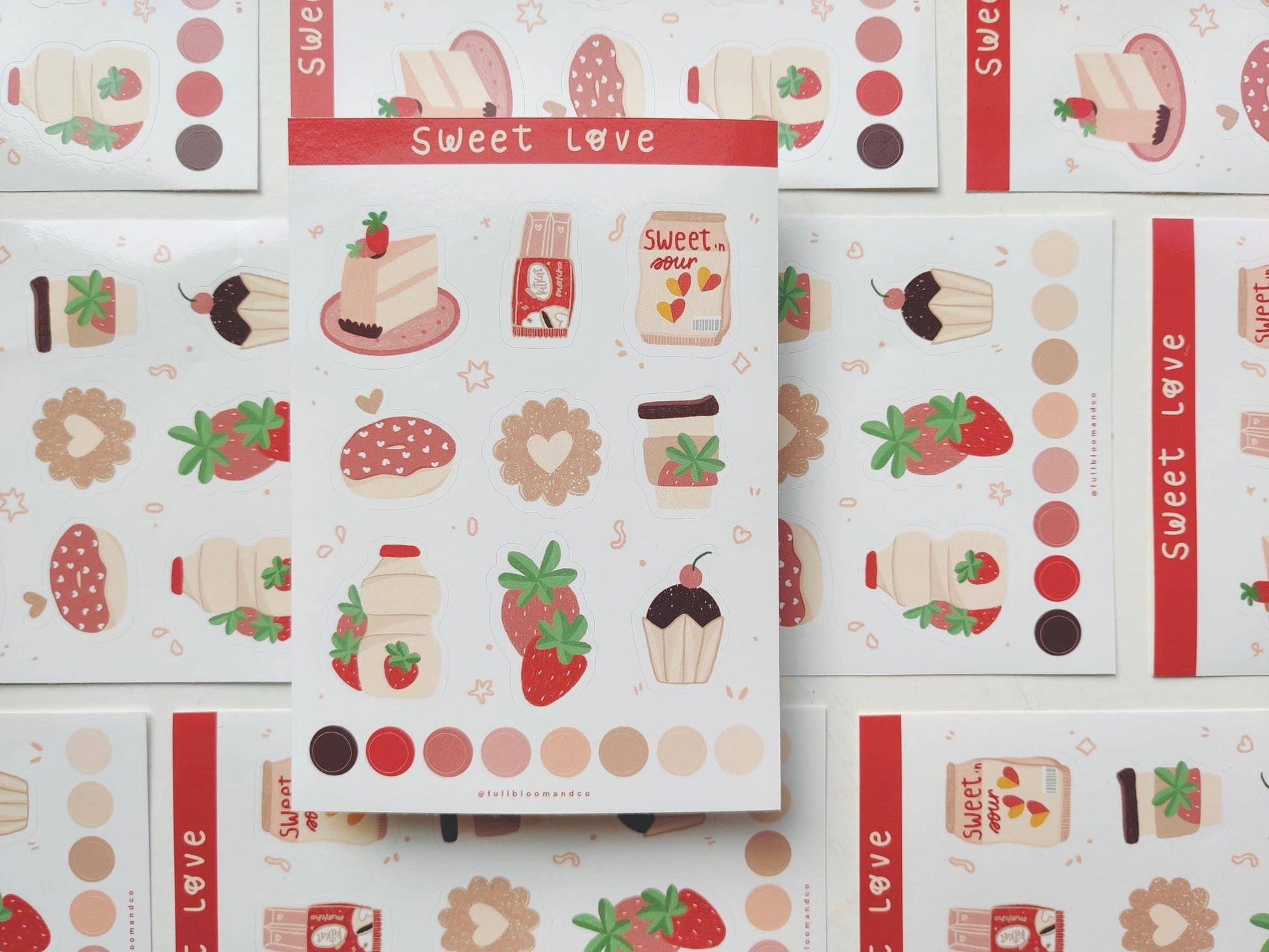 Sweet Love Sticker Sheet Full Bloom and Co.